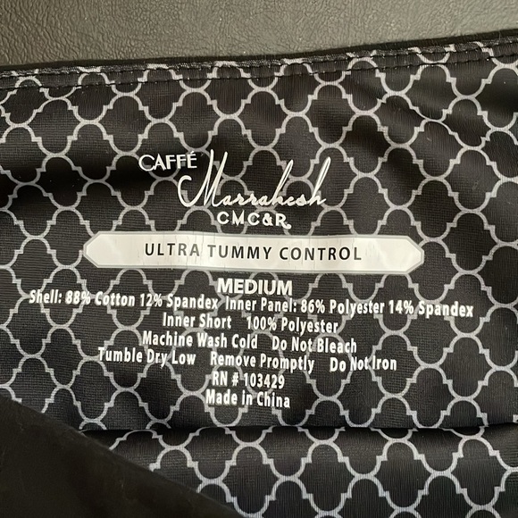 CAFFE MARRAHESH Ultra Tummy Control Skort, Women’s Size M, Black - Picture 6 of 6